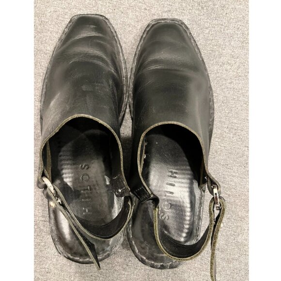 Hilos Women Aurora Black Handcrafted Slingback Mules Size 9 - Picture 4 of 10